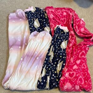 Girls footless onesie PJs